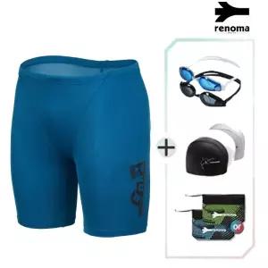 [롯데백화점]레노마 남성 반티지 퍼즐 3부 수영복 수경수모세트 MF2E801SET_MB