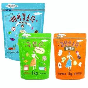 애경 베이킹소다 과탄산소다 구연산 세탁세제 주방