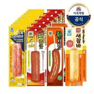 [사조대림][T][대림냉장] 숯불구이맛후랑크2 70g x6개 +휠터치-S 70g x2개 +튀긴바...