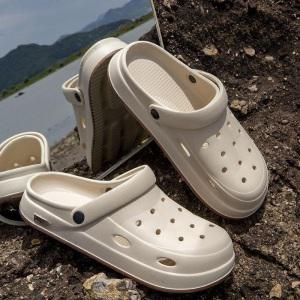 여성용 여름용두꺼운바닥 미끄럼방지 발편한 키높이 사무실 실내화 NO.1곰돌이 반샌들 슬리퍼