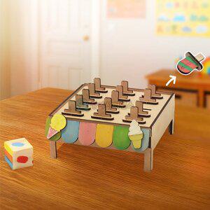 [상아사이언스]SA 두뇌 인지 기억 쏙쏙 아이스크림 뽑기(1인용 포장) 초등 과학 실험키트 교구 창의력 ...