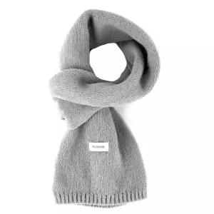 쁘띠 머플러 숏 미니 니트 목도리 그레이 (WFGEMNY)