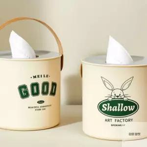 김영마켓 손잡이 두루마리 휴지 케이스 빈티지휴지케이스 화장지통 화장실용품