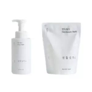 핸드솝 손세정제 2개+핸드워시 리필 5개 파우더향