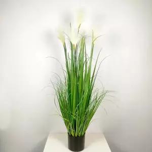 120cm 팜파스그라스 조화 화이트 갈대 인조갈대