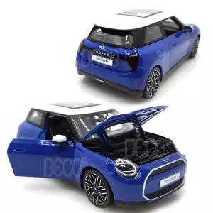 1 24 미니쿠퍼 SE 전기차 블루 미니카 다이캐스트