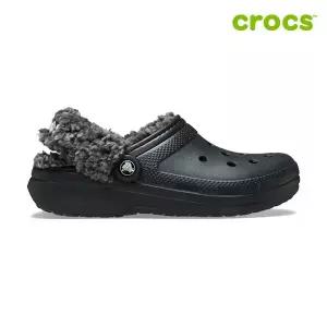 [크록스 정품] 클래식 플리스 라인드 클로그 공용 털샌들 211396-001