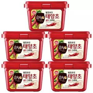 사조 해표 순창궁 태양초 골드 고추장 500g x 5개 / 장류