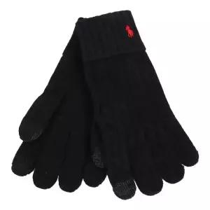 폴로랄프로렌 25FW 남성 클래식 케이블 울 장갑 블랙 PC0713 001