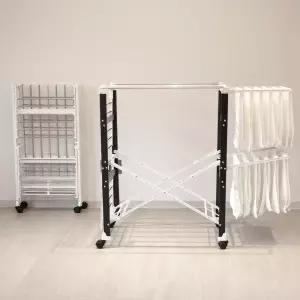 국산 튼튼한 엔드세이브 폴딩 빨래건조대 2colors 이동접이식 이불건조대