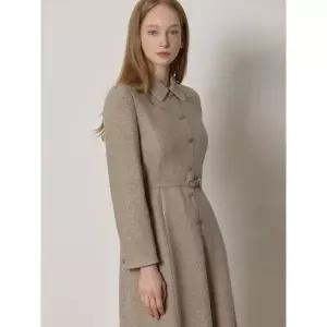 [쉬즈미스]SHESMISS)] 타임라인 울 벨티드 트위드 원피스 (택가격:478000원)