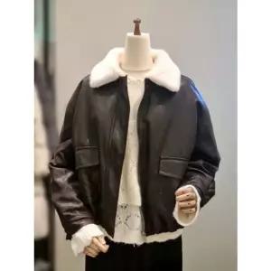 [갤러리아] ab.f.z 빅카라 퍼 안감 히든 집업 무스탕 ACA1HL01A