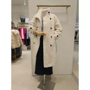 갤러리아 [SI]뽀글양털 하이넥 투버튼 롱코트(SHL8364ZHH)