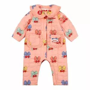 [롯데백화점]베베드피노 올 오버 리본 체리 베이비 퀼팅 오버롤_BP44OV239