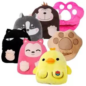 가성비추천 지와이 애니멀 USB 발열쿠션 발난로 발쿠션 온열패드 손난로 가정 사무실 캠핑 휴대용