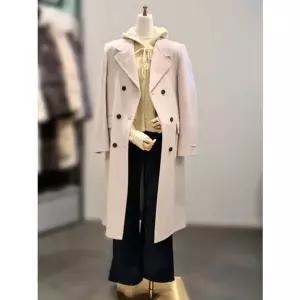 [NS홈쇼핑]ab.f.z 카라넥 핸드메이드 더블버튼 울 롱코트 ACZ4ZC01K[35620522]