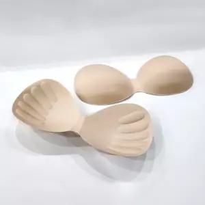 브라 볼륨 무봉제 일체형 패드 슬림형 가슴 브래지어 뽕 누드 캡 심리스 쿠션 땅콩
