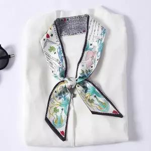 타이 스카프 헤어 넥타이 미니 스카프 WFHPBGX