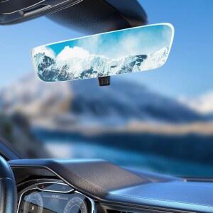 [미국배송] OEM 프레임리스 백미러 유니버설 데이/나이트 미러 핏 도요타 캠리 RAV4 코롤라 닛산 로그 알티마 쉐보레 실버라도 GMC 시에라 기아 현대 RAM 포드 F150 혼다 파일럿 CRV | 브래킷 마운트