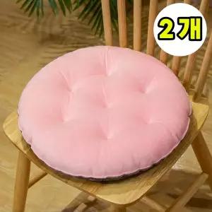 극세사 원형방석 사무실 의자 식탁 벤치 차량용 북유럽쿠션 40x40cm