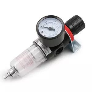 공기 필터 압축기 산업용 레귤레이터 게이지 콤프레샤 에어 필터 압력 에어라인 4인치 청정 조정 유수 배관