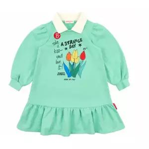 [롯데백화점]베베드피노 튤립 퍼프 카라 저지 원피스 BP51OD472