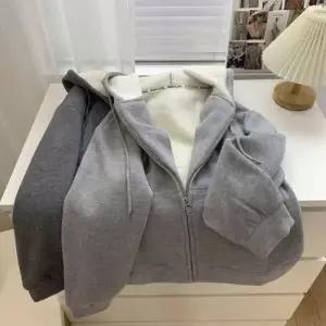 여성 기모 후드집업 양털 겨울 아우터