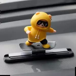 차량용품 차량 악세사리 인형 장식 보드곰 엘로우 C101대시보드