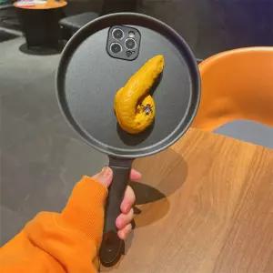 킹받는 똥 후라이팬 폰케이스 웃긴 아이폰케이스 병맛 응가