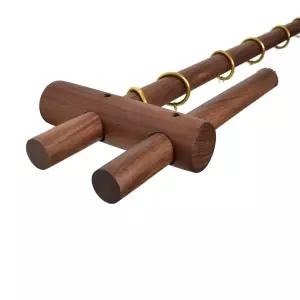 원목 커튼봉 인테리어 우드봉 노렌 컨튼 너도밤나무 폴 옷걸이 가림막 우드 봉