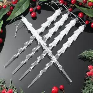 Jdt 럭셔리 트리 오너먼트 5p 고드름B액세서리 소품 장식 크리스마스 성탄절 악세사리