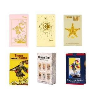 타로 카드 덱 쉬운 초보자용 미래 점술 파티 테이블탑 보드 게임, 캠핑 크리스마스 및 새해
