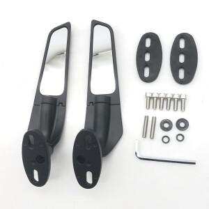 Areyourshop 윙 핀 백미러 혼다 호환 CBR 125 250 300 500 600 650 R F4 바이크 오토바이 부품