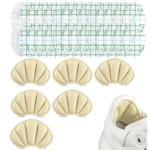 재사용 가능한 접착식 힐 쿠션 삽입물 - 자가 스티커, 루즈 슈즈용 통기성 뒷꿈치 패드, 여성/남성, 착용감 개선 (6)