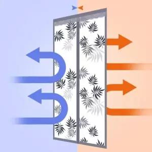 무타공 자석 비닐 방풍문 외풍 차단 방한 온열 커튼 단열 주택 현관