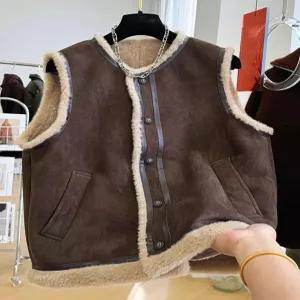 양가죽무스탕 바이크 모피 모직코트 멋진 양털 남자 조끼