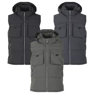 남자 겨울 빅포켓 후드 탈부착 조끼패딩 IE-VEP-WK4002