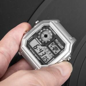 [호환품]카시오 호환 AE1200 베젤 유리 방수 링 304 스테인리스 스틸 부품 실버 시계 케이스 모드 키트 전