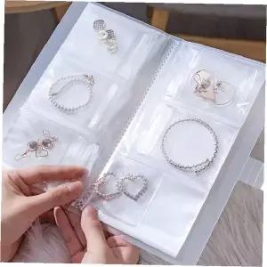 액세서리 보관북 투명 지퍼 주얼리 정리함 변색방지 휴대용 여행 귀걸이 목걸이 반지 수납케이스 고급 필수