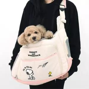 전면오픈형 강아지슬링백 포대기가방 애완캐리어