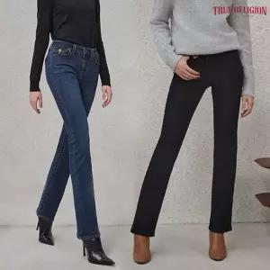 트루릴리전 여성 울 블렌딩 기모 데님팬츠 2종 택1