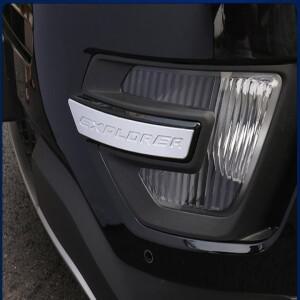 안개등 스트립  전면 커버 2016-2018 포드 익스플로러 주간 러닝 라이트 장식 스팽글