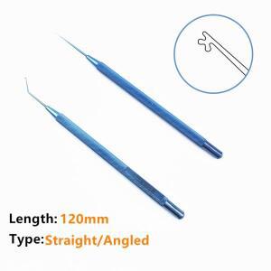 티타늄 kugine 아이리스 후크 및 렌즈 조작기, 수의학 안과 수술 도구, 눈