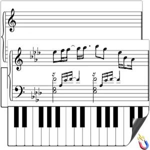 2Pcs 피아노 자석 드라이 이레이즈 음악 교실에는 교사 학생 선물을 위한 화이트보드 악보 학습 용품 16.5