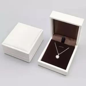 [룽스]주얼리 악세사리함 하드케이스 목걸이 화이트