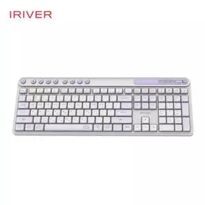 아이리버)무선 블루투스 항균 키보드(MWK601 라벤더)/키보드/무소음/저소음/듀얼모드/무선/미니/멀티페어링