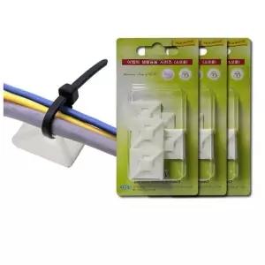 고품질 B전선 케이블 타이 고정용 마운트 15개 DIY철물 고정마운트 ...