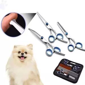 [골드스마일]애견 강아지 미용 가위 빗 커트 숱가위 세트