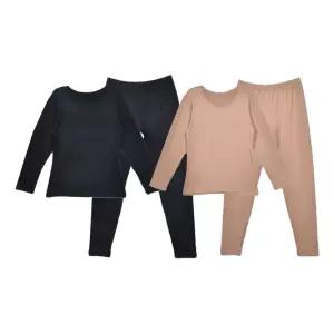 겨울 여자내복 기모내의 긴팔 타이즈 상의하의세트 보여성국산 여성의 할머니의