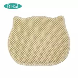 팻캣 벌집 모래매트 베이지 발판 고양이 배변용품 반려동물 생활